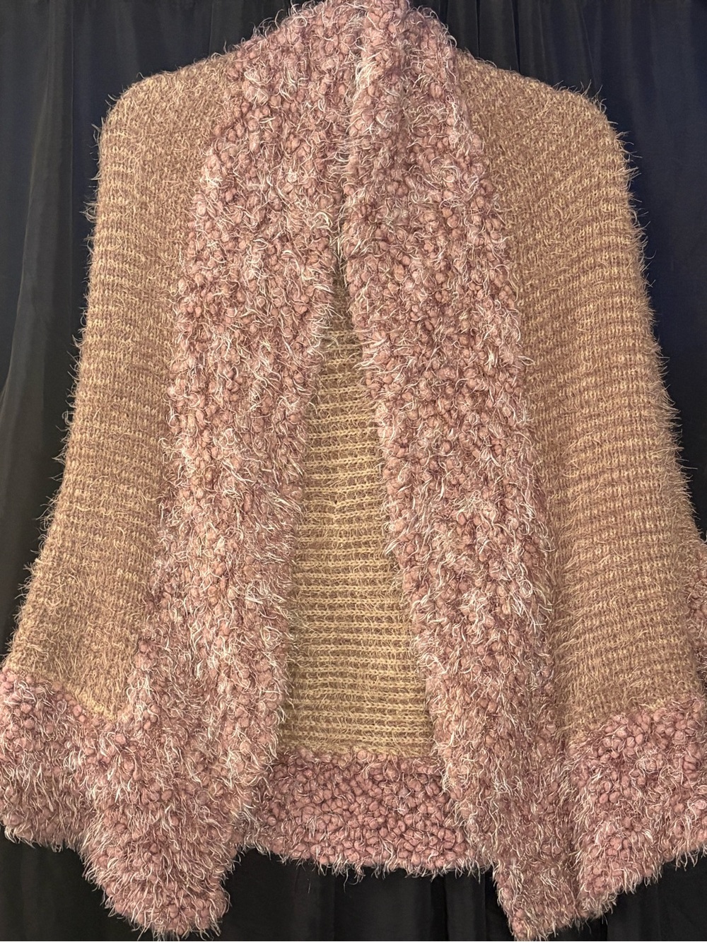 Pink Knit Cape